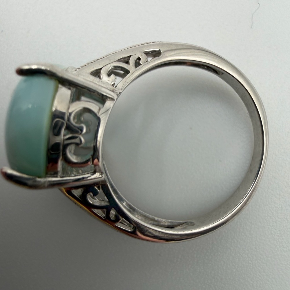 New Larimar Ring Sterling Silver - Picture 9 of 9